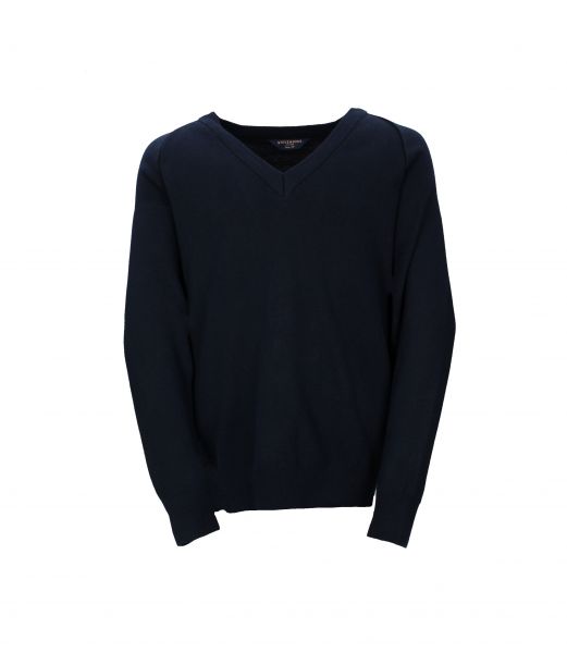 NAVY COTTON ACRYLIC PULLOVER Image