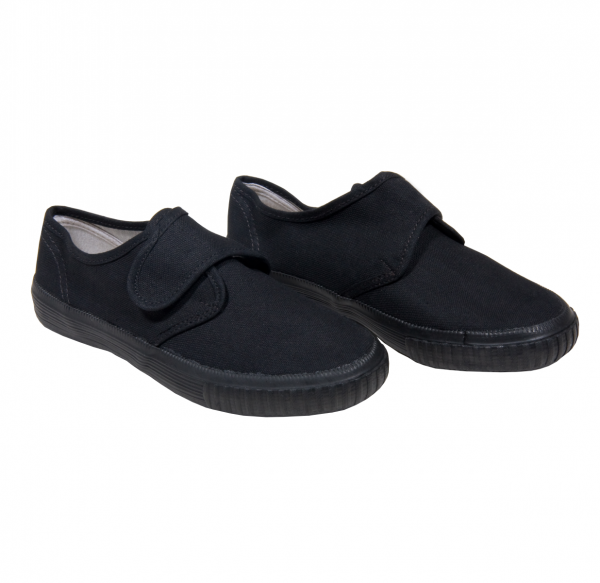 BLACK JUNIOR VELCRO PLIMSOLLS Image