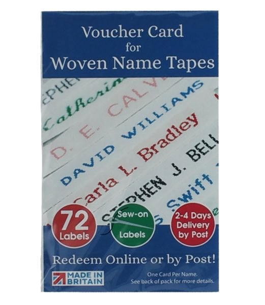 72 WOVEN NAME TAPES Image