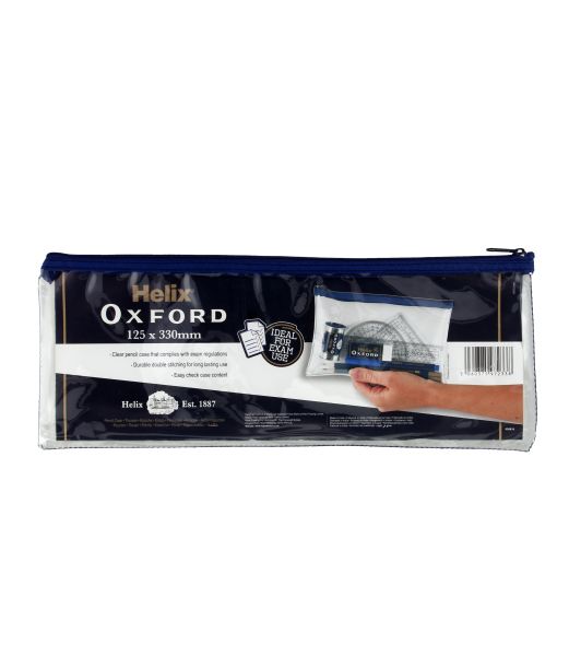 OXFORD 13"x5" CLEAR PENCIL CASE Image